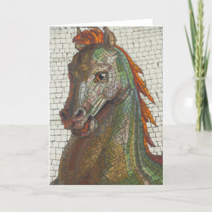 Cartão Cavalo de mosaico, Dentro de Vazio
