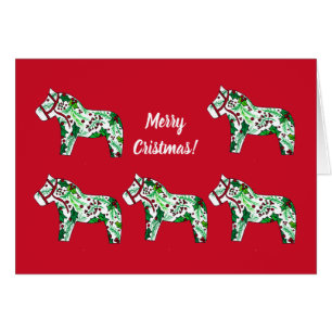 Cartão Cavalo de Natal