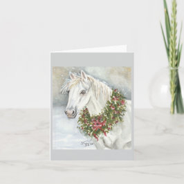 Cartão Cavalo de Natal por Sherry