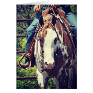 Cartão Cavalo de Pintura Ocidental