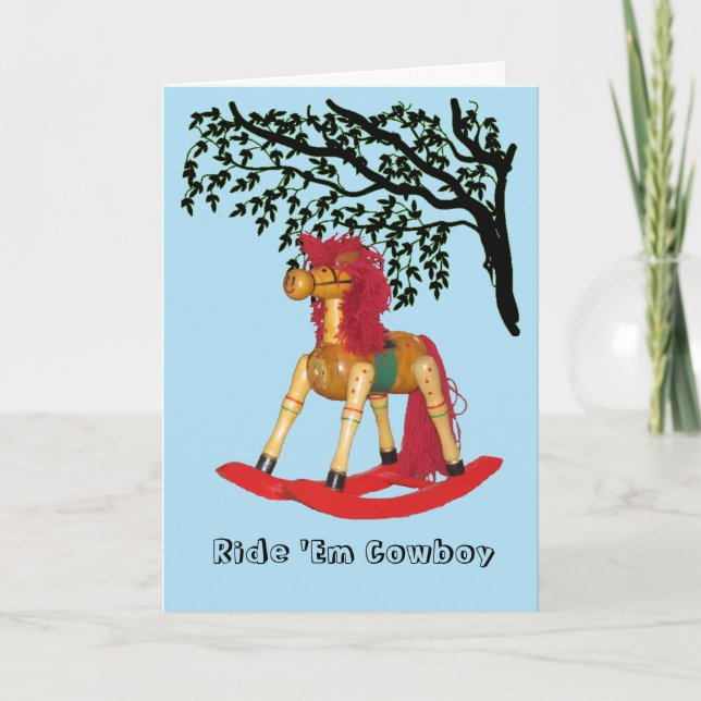 Cartão - Cavalo de Rocking (Frente)