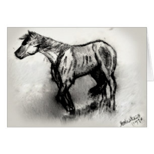 Cartão Cavalo de vagueamento