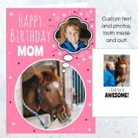 Cavalo Divertido Mamãe Aniversário Pensou Que Foto