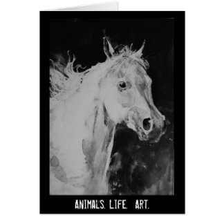 Cartão cavalo do espírito