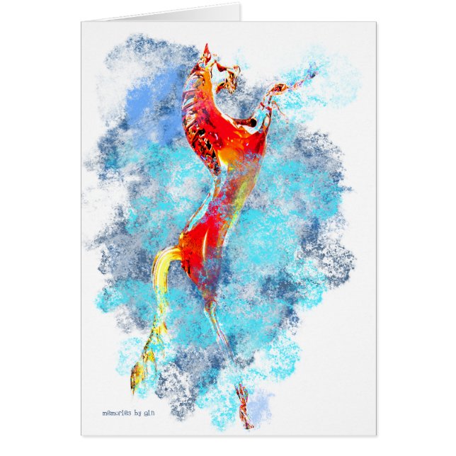 Cartão Cavalo do fogo (Frente)