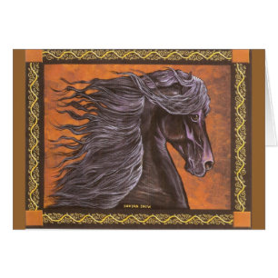 Cartão Cavalo do frisão