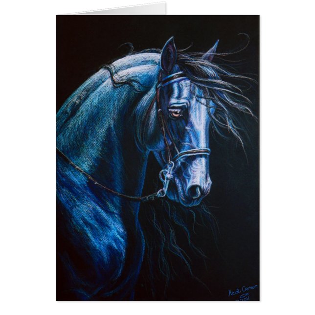 Cartão Cavalo do frisão (Frente)