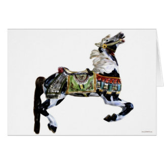 Cartão Cavalo do passatempo do carrossel