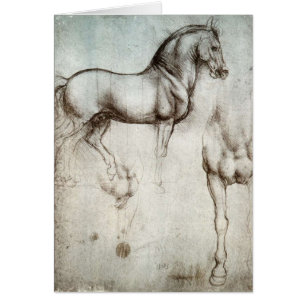Cartão Cavalo do vintage