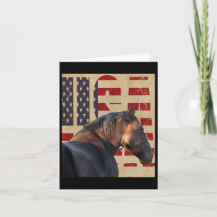 Cartão Cavalo dos Estados Unidos Ocidental Veste Cavalo d