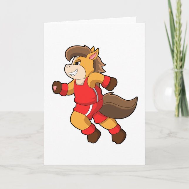 Cartão Cavalo em Corrida (Frente)