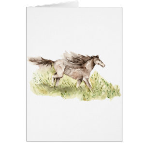 Cartão Cavalo em Execução