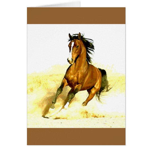 Cartão Cavalo em Execução (Frente)