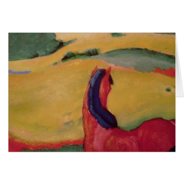 Cartão Cavalo em uma paisagem, 1910 (Frente Horizontal)