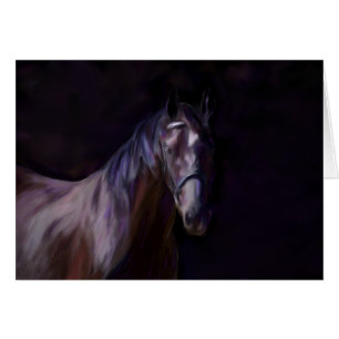 Cartão Cavalo escuro