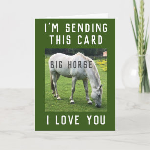 Cartão Cavalo Grande Que Te Amo