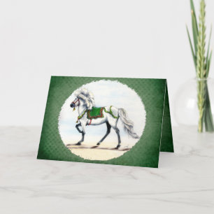 Cartão Cavalo Islandês Jol Natal