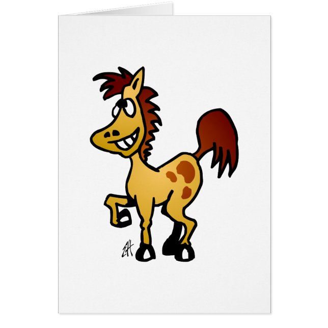 Cartão Cavalo louco (Frente)