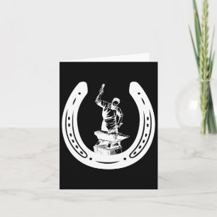 Cartão Cavalo Mais Justo Ss Cute Ss Blacksmith Horse Lo