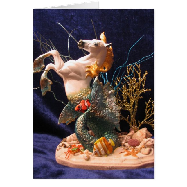 Cartão Cavalo marinho (Frente)