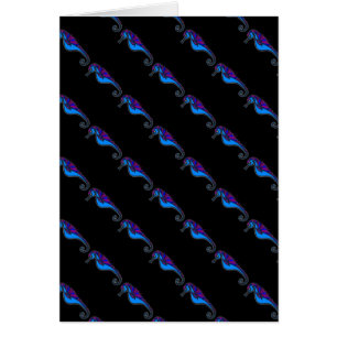 Cartão Cavalo-marinho engraçado