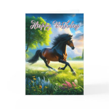 Cavalo Mustang Feliz Aniversário 