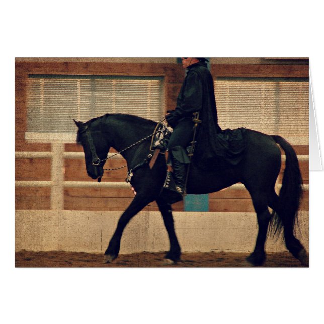 Cartão Cavalo Negro (Frente Horizontal)