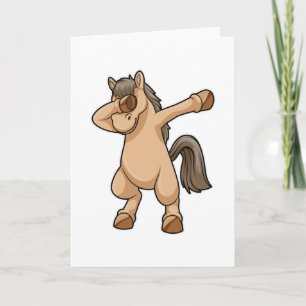 Cartão Cavalo no Dab de Dança Hip Hop
