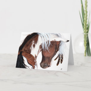Cartão Cavalo Pintado Majestoso por BiHrLe