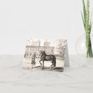Cartão Cavalo PRE Andaluz - Espanhol Vintage