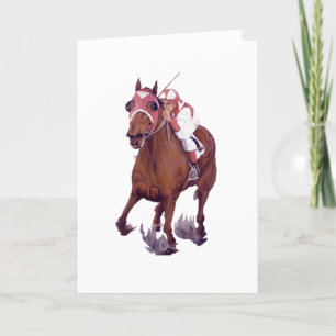 Cartão Cavalo Profundo Está Ganhando Raça