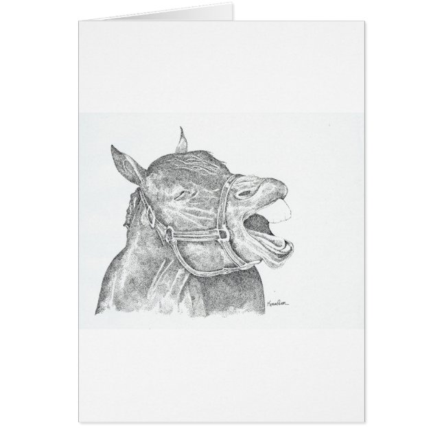 Cartão Cavalo Rindo (Frente)