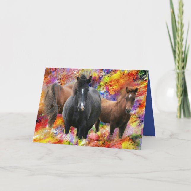 Cartão Cavalos (Frente)