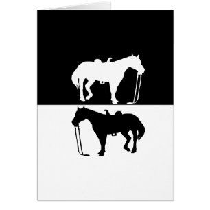 Cartão cavalos