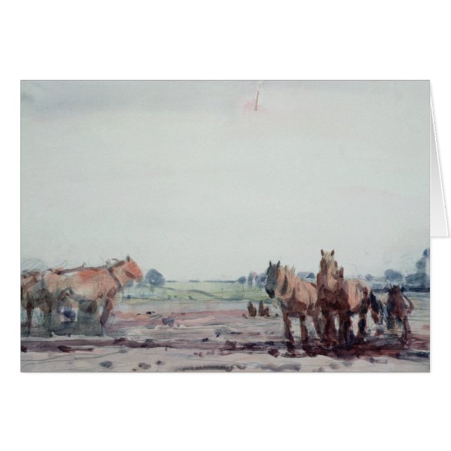 Cartão Cavalos da guilhotina (Frente Horizontal)
