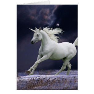 Cartão Cavalos de Fantasia: Unicórnio