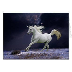 Cartão Cavalos de Fantasia: Unicórnio