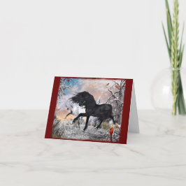 Cartão Cavalos de Natal de 2022, ver2