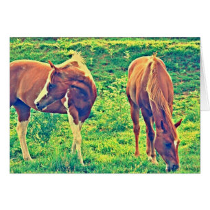 Cartão Cavalos de Raiva