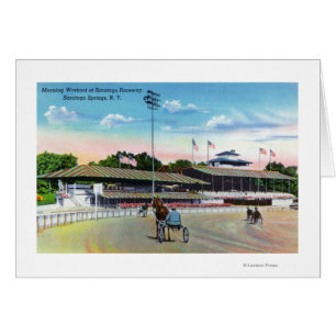 Cartão Cavalos que se preparam para a manhã