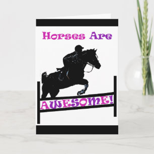 Cartão Cavalos são incríveis
