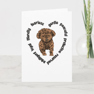 Cartão Cavapoo Dog Lover Cavapoo Mãe Cavoodle Proprietári