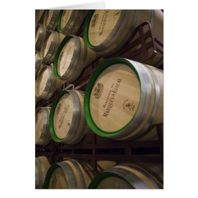 Cartão Cave de vin de la Bodega Marques de Riscal, cave à (Frente)