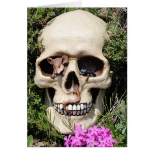 Cartão Caveira - Gothic, cartão/