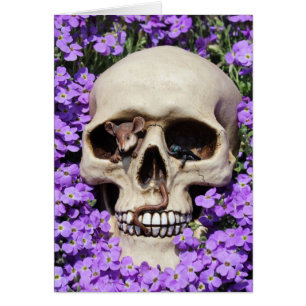 Cartão Caveira - Gothic, cartão/