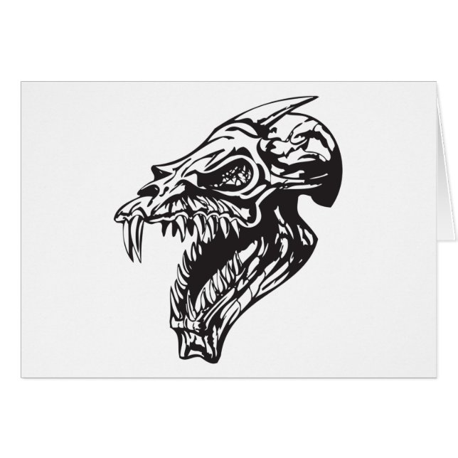 Cartão Caveira Humana 154 (Frente Horizontal)