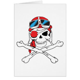 Cartão Caveira Pirata