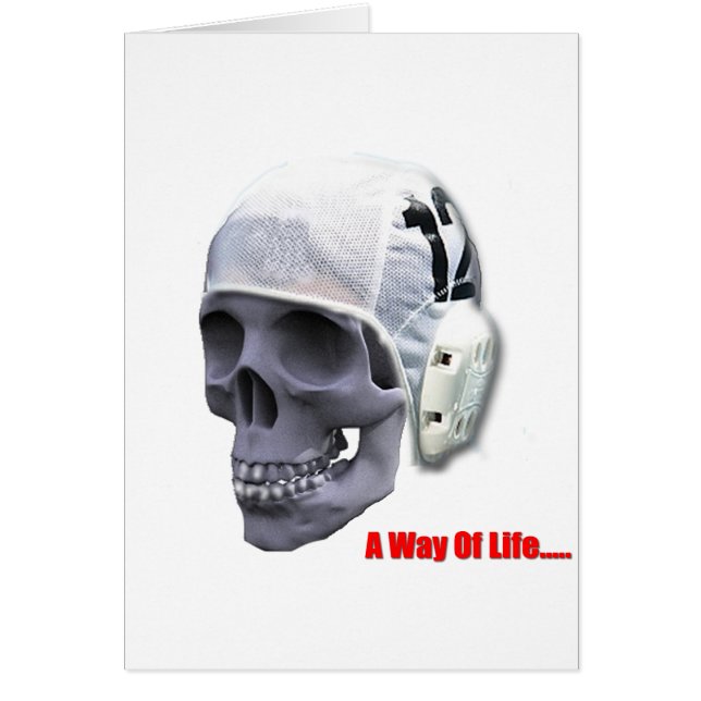 Cartão caveira polo-d'água (Frente)