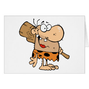 Cartão Caveman Com Clube
