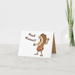 Cartão Caveman Note Card